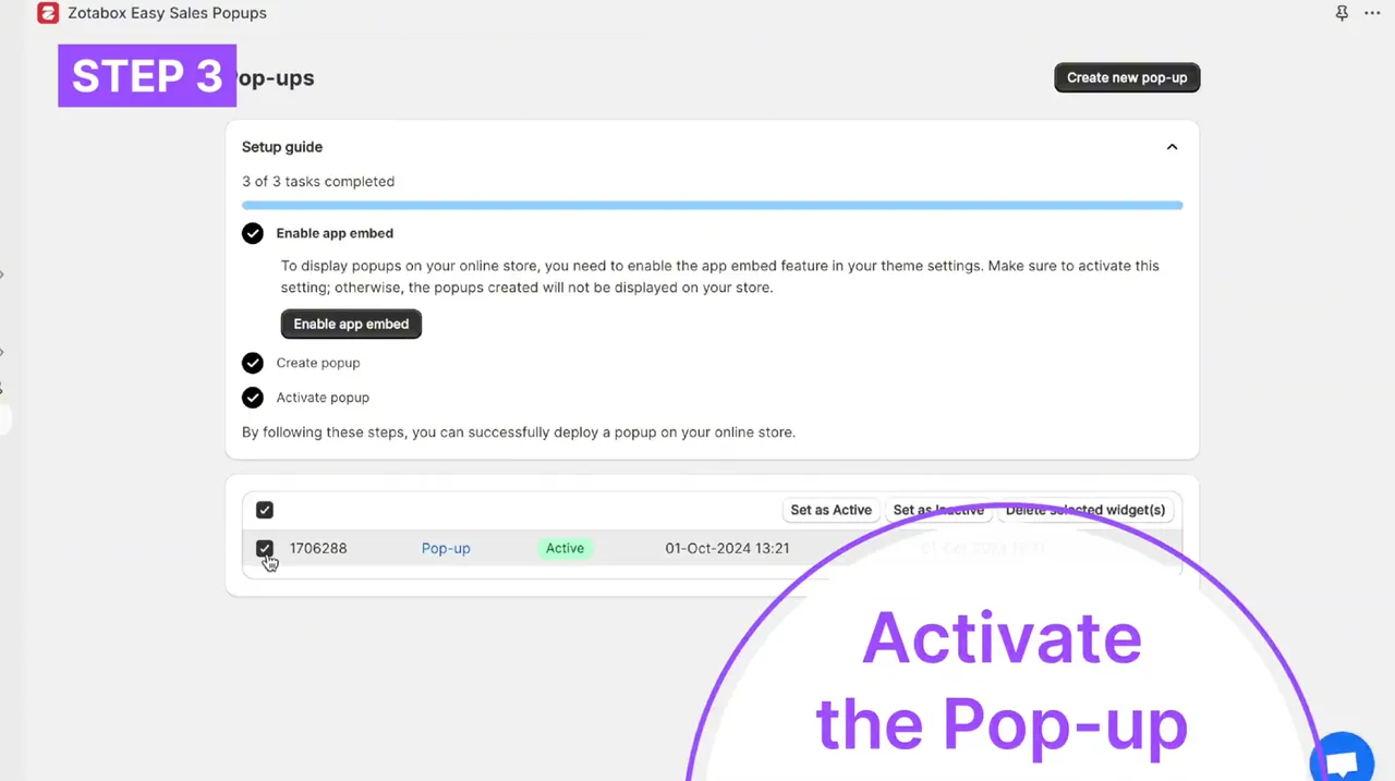 Displaying your pop-up from Zotabox to your customers to boost sales 